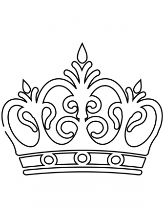 Корона трафарет