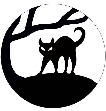 Трафарет на Хэллоуин для вырезания
