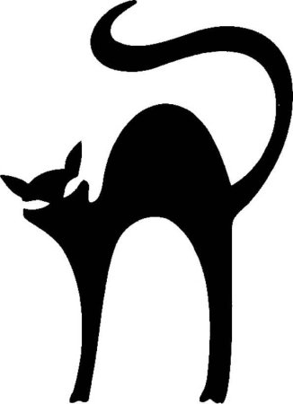 Трафарет кошки для вырезания