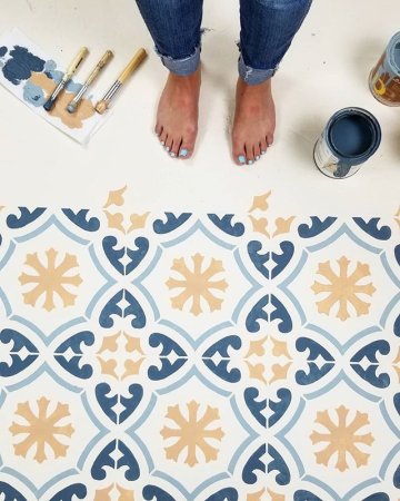 Трафарет для покраски пола