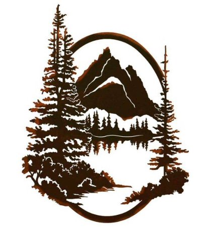 Пейзаж силуэт