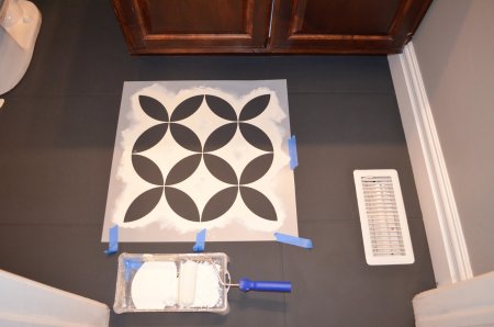 Трафарет для покраски плитки