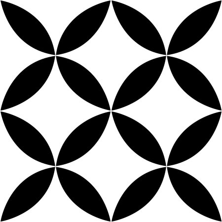 Черно белая плитка с узором