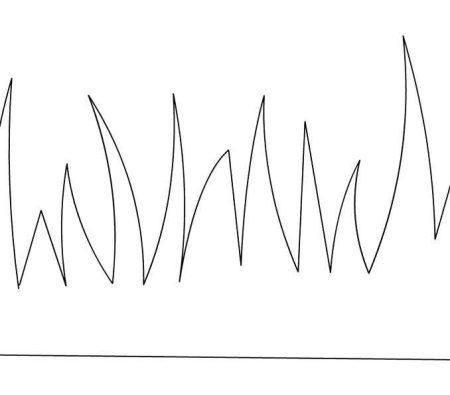 Трава трафарет для вырезания