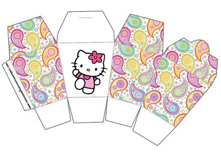 Коробочка hello Kitty бумажная