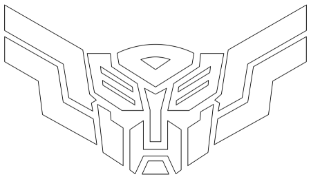 Знак автоботов раскраска