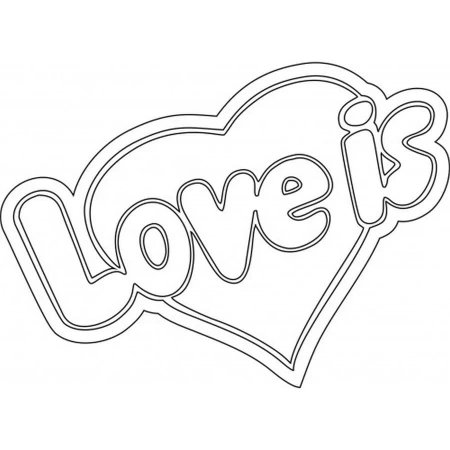 Love is раскраска