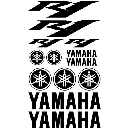 Наклейка Золотая Yamaha r1
