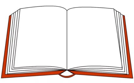 Рисунок развернутой книги