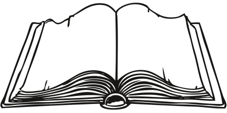 Рисунок развернутой книги