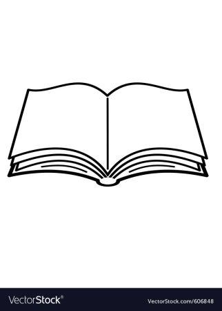 Рисунок развернутой книги