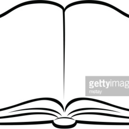 Раскрытая книга чб