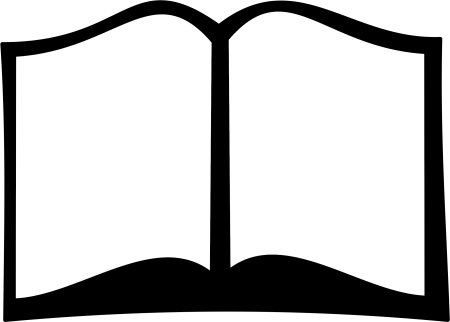 Силуэт открытой книги