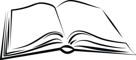 Открытая книга вектор