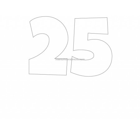 Трафарет 25 лет
