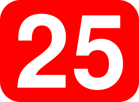 Цифры 24 шаблон