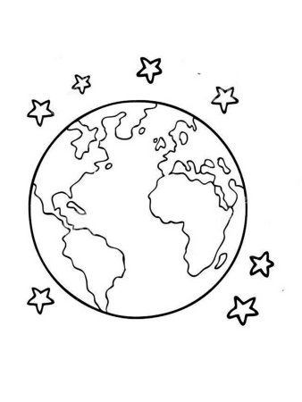Трафарет континентов земли
