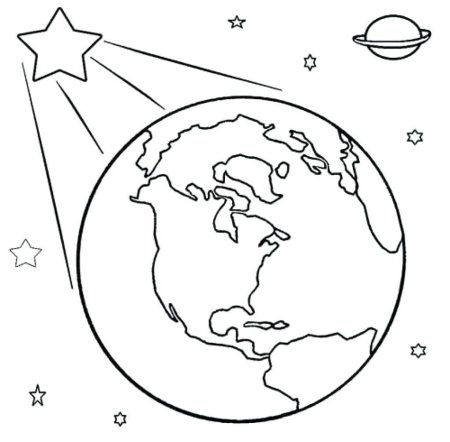 Планета земля раскраска