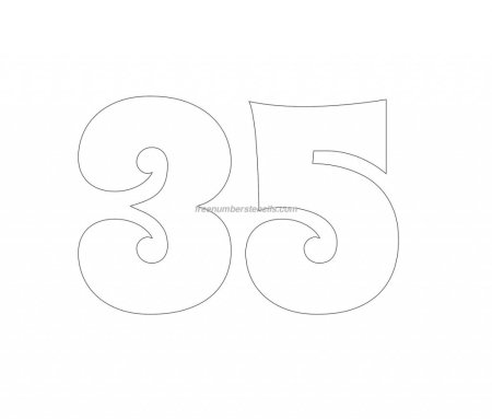 Цифра 65 трафарет