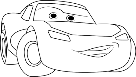 Раскраски для детей 3-4 лет Тачки