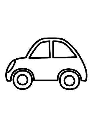 Трафарет автомобиля для детей