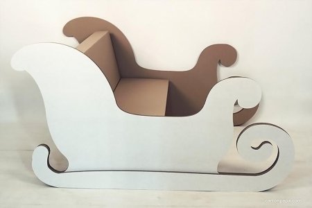 Сани из картона