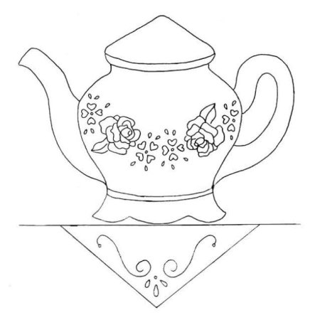 Чайный сервиз раскраска