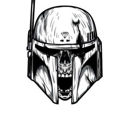 Шлем Мандалорский шлем Star Wars арт