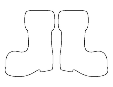 Сапожок трафарет