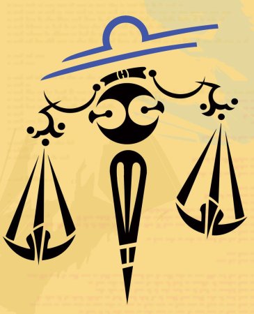Libra знак зодиака тату