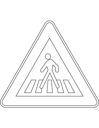 Знак пешеходный переход