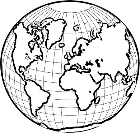 Планета земля раскраска