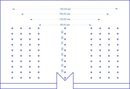 Шаблон разметочный для мебельных ручек своими руками