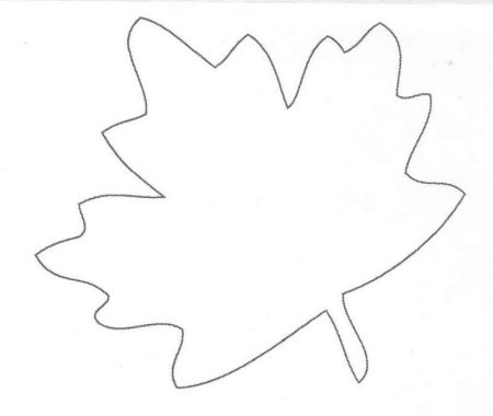 Трафарет осенних листьев клена для вырезания (49 фото)