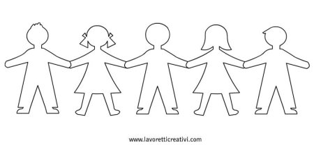 Бумажная гирлянда из человечков