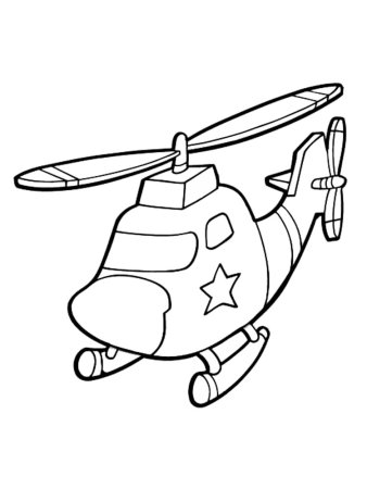 Вертолеты. Раскраска