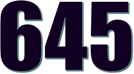 Цифра 45 красивая