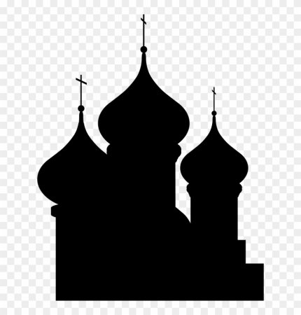 Силуэты православных храмов