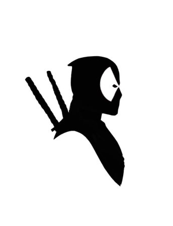 Deadpool трафарет