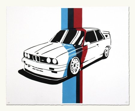 BMW e34 принт
