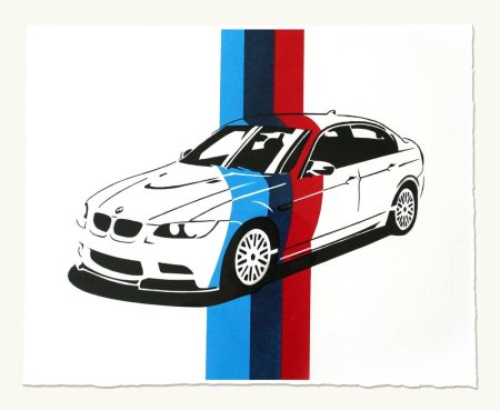 BMW эскиз для принта
