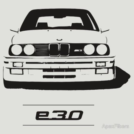 БМВ е30 черно белая