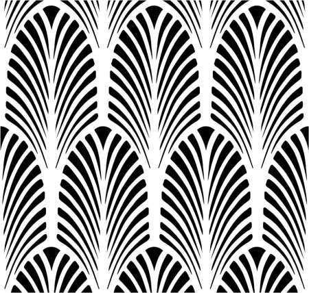 Трафарет в стиле арт деко