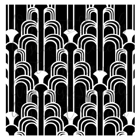 Трафарет арт деко 200/250