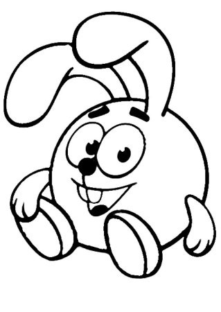 Смешарики раскраска для детей Крош
