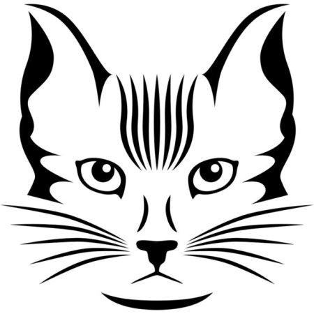 Стилизованная голова кота