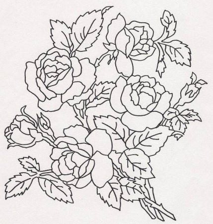 Цветы. Раскраска