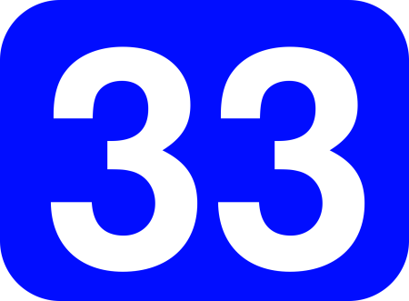 Красивая цифра 33