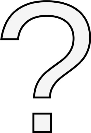Знак вопроса белый