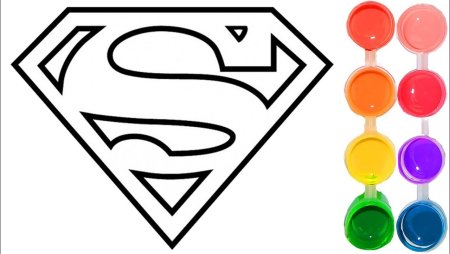 Superman трафарет